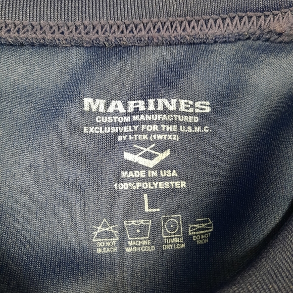 Marines the Few. The Proud. Logo t-shirt size L Dark Blue - Picture 5 of 5